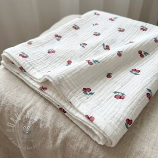 Tetra Tkanina/Muslin Fruits cherry ORGANIC