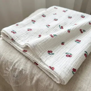 Tetra Tkanina/Muslin Fruits cherry ORGANIC