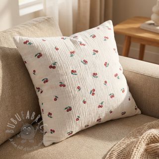 Tetra Tkanina/Muslin Fruits cherry ORGANIC