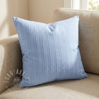 Pamuk VOILE LUREX Stripes light blue