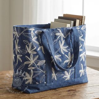 Pamuk JEANS Embroidery Flowers white