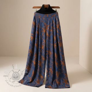 Pamuk JEANS Embroidery Flowers camel