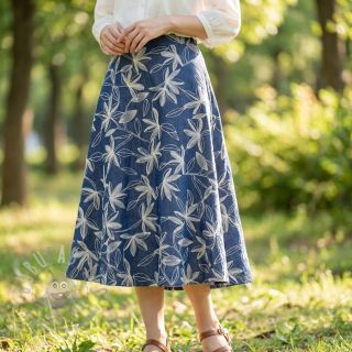 Pamuk JEANS Embroidery Flowers white