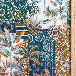 Dekorativna tkanina jacquard Basmati allover bleu
