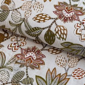 Dekorativna tkanina jacquard Soliman allover blanc