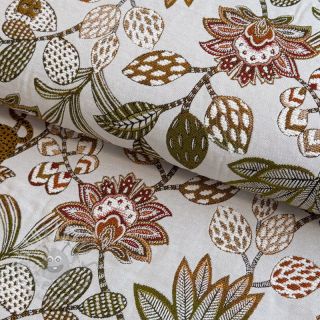 Dekorativna tkanina jacquard Soliman allover blanc