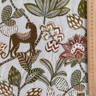 Dekorativna tkanina jacquard Soliman allover blanc