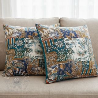 Dekorativna tkanina jacquard Basmati allover bleu