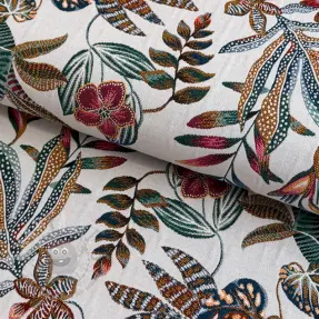 Dekorativna tkanina jacquard Neroli allover blanc