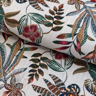 Dekorativna tkanina jacquard Neroli allover blanc