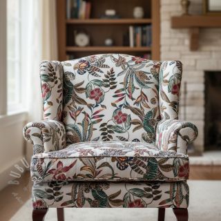 Dekorativna tkanina jacquard Neroli allover blanc