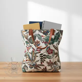 Dekorativna tkanina jacquard Neroli allover blanc