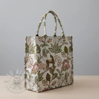 Dekorativna tkanina jacquard Soliman allover blanc