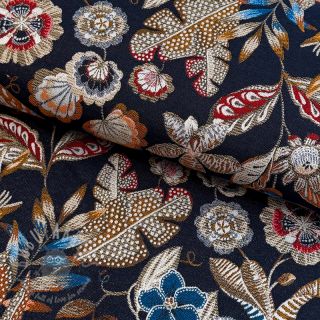 Dekorativna tkanina jacquard Neroli allover nuit