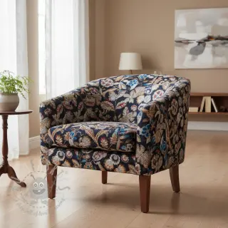 Dekorativna tkanina jacquard Neroli allover nuit