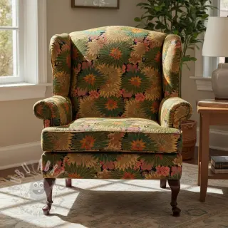 Dekorativna tkanina jacquard Matcha allover kaki