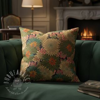 Dekorativna tkanina jacquard Matcha allover kaki