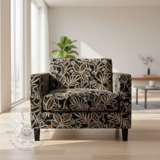 Dekorativna tkanina jacquard Moranto allover noir