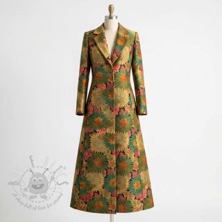 Dekorativna tkanina jacquard Matcha allover kaki