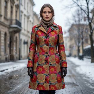 Dekorativna tkanina jacquard Matcha allover rouge