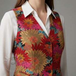 Dekorativna tkanina jacquard Matcha allover rouge