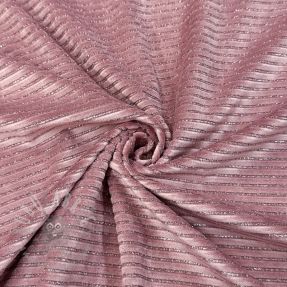 Samet VELVET LUREX Stripe pink