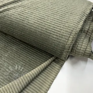 Samet VELVET LUREX Stripe camo green