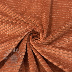 Samet VELVET LUREX Stripe brick