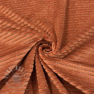 Samet VELVET LUREX Stripe brick