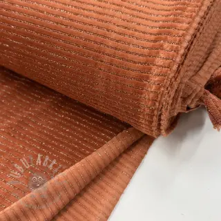 Samet VELVET LUREX Stripe brick