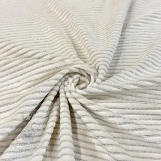 Samet VELVET LUREX Stripe off white