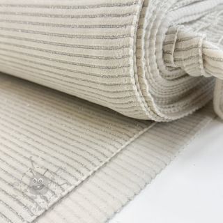 Samet VELVET LUREX Stripe off white