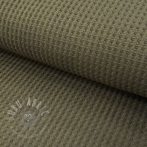 Pletenina WAFFLE BIG KNIT khaki