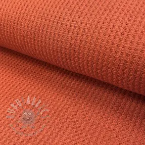 Pletenina WAFFLE BIG KNIT rust