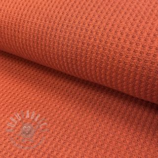 Pletenina WAFFLE BIG KNIT rust