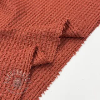 Pletenina WAFFLE BIG KNIT rust