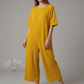 Pletenina WAFFLE BIG KNIT ochre