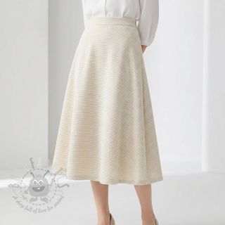 Samet VELVET LUREX Stripe off white