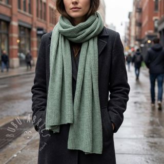 Pletenina Angora honey ocean green