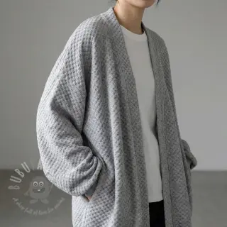 Pletenina Angora honey light grey