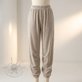 Samet VELVET LUREX Stripe beige