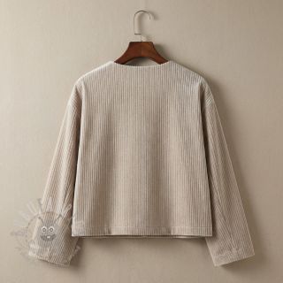 Samet VELVET LUREX Stripe beige