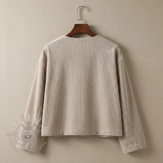 Samet VELVET LUREX Stripe beige