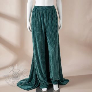 Samet VELVET LUREX Stripe forest green