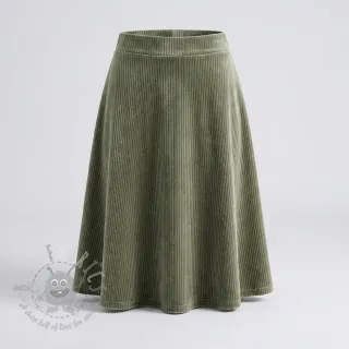 Samet VELVET LUREX Stripe camo green