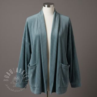 Samet VELVET LUREX Stripe ocean green