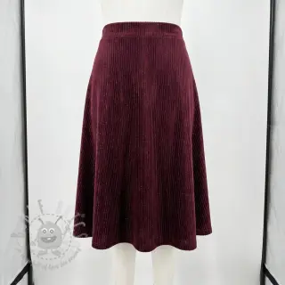 Samet VELVET LUREX Stripe bordeaux