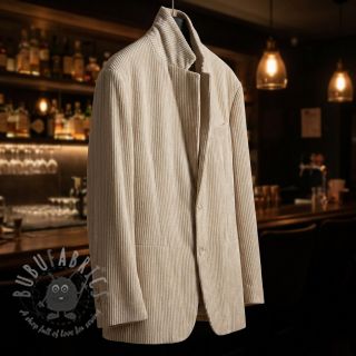 Samet VELVET LUREX Stripe off white