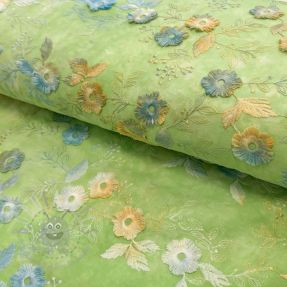 Pamuk TIE DYE EMBROIDERY Poppy design V