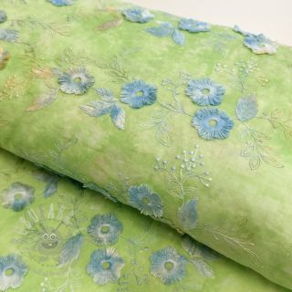 Pamuk TIE DYE EMBROIDERY Poppy design V